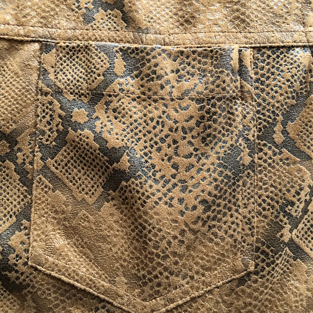 Chico’s Vintage Python Pattern Animal Print Brown… - image 7